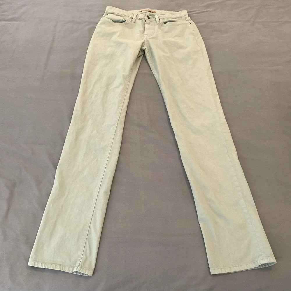 Joe's Brixton Jeans Mens 30x33 Sage Green‎ Light Wash Slim Straight Denim Pants